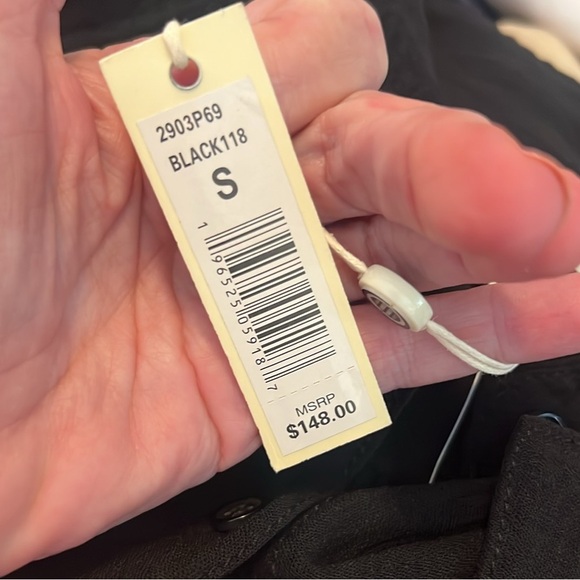 NWT,Max Studio, Button-Front, Belted,  Black Shirt Dress,Front Pockets, Size S - Picture 4 of 13